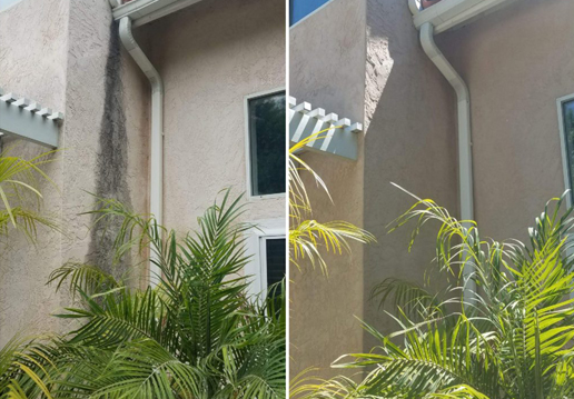 gutter cleaning services before and after