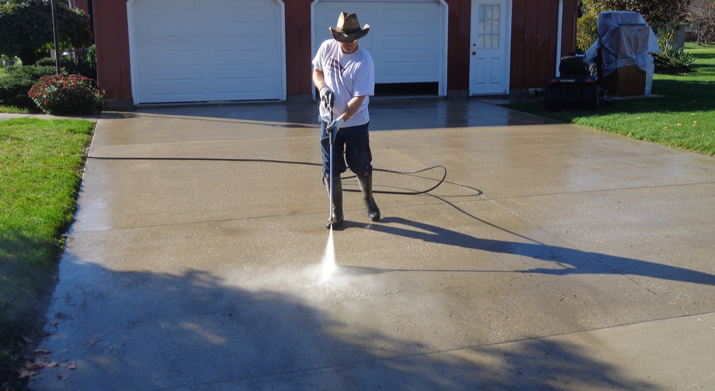 Mold removal pressure washing