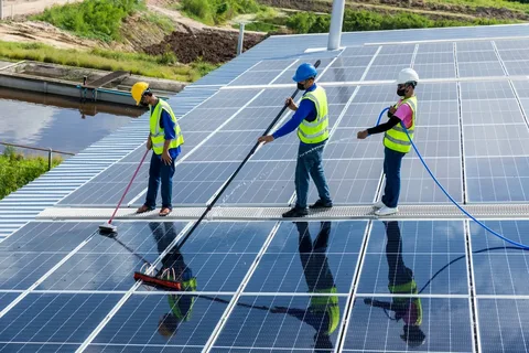 professional solar panel cleaning service in Carlsbad California