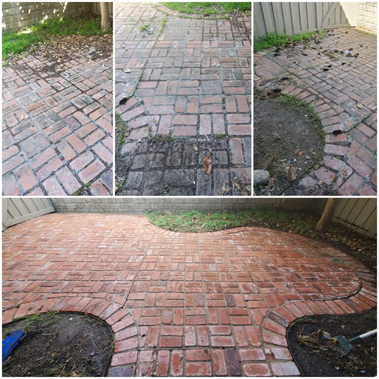brick patio cleaning, La Jolla California