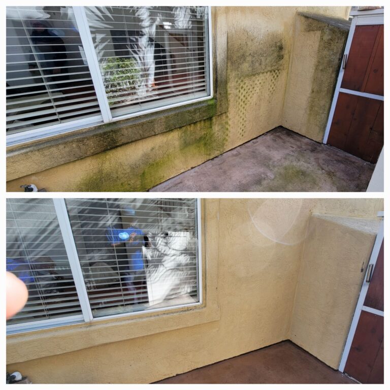 exterior cleaning of a home in carlsbad california