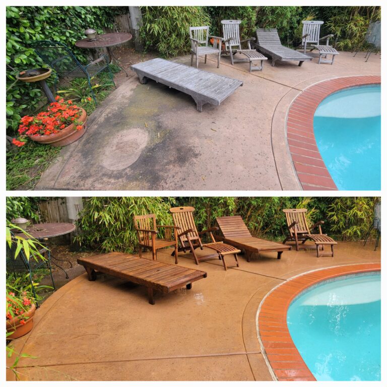 surface cleaning of this pool deck.