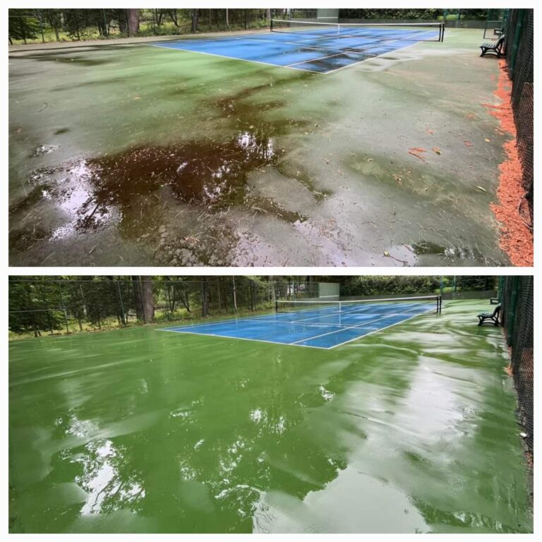tennis court soft wash Rancho Santa Fe California