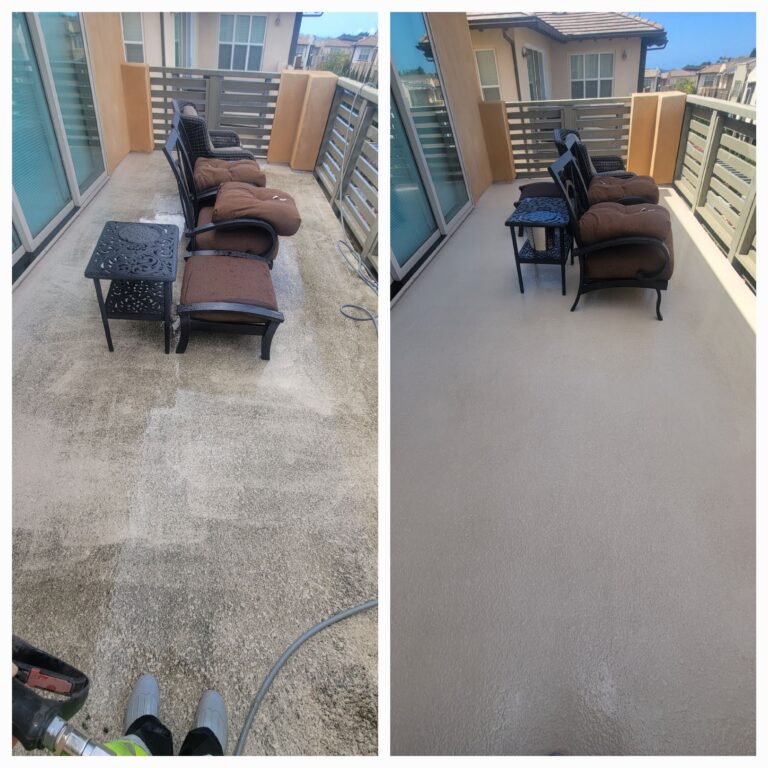 before and after balcony deck