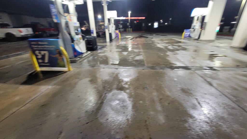 late night gas station cleaning San Diego