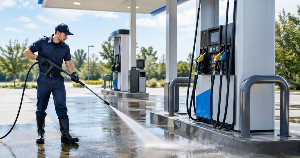 Best commercial pressure washing services for gas stations 2026