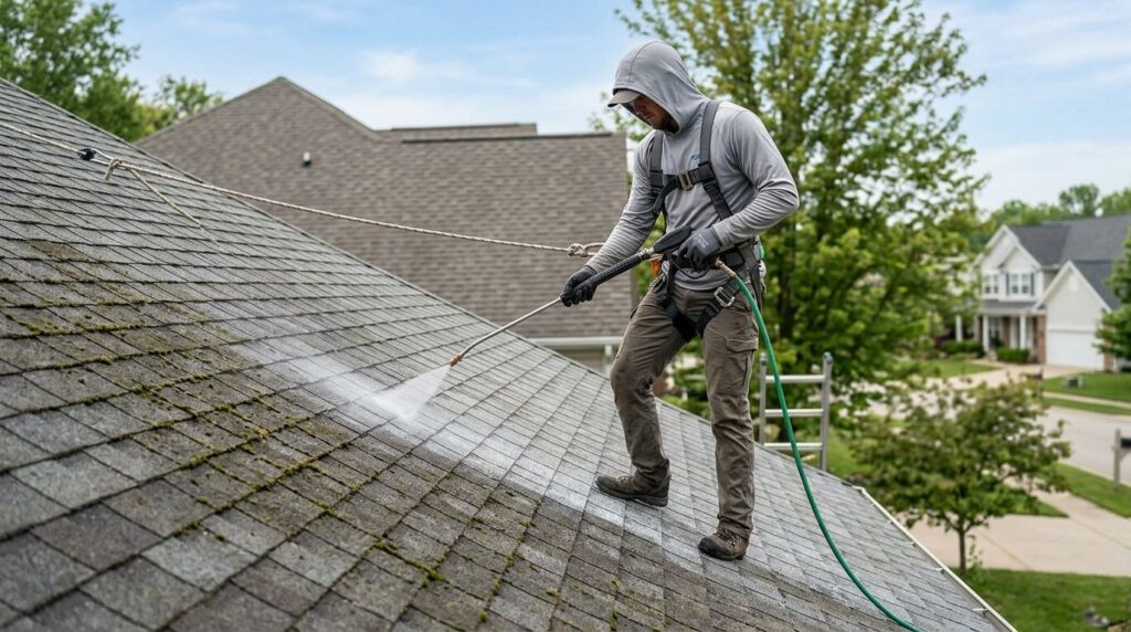 Best roof cleaning method for shingle roofs in 2026