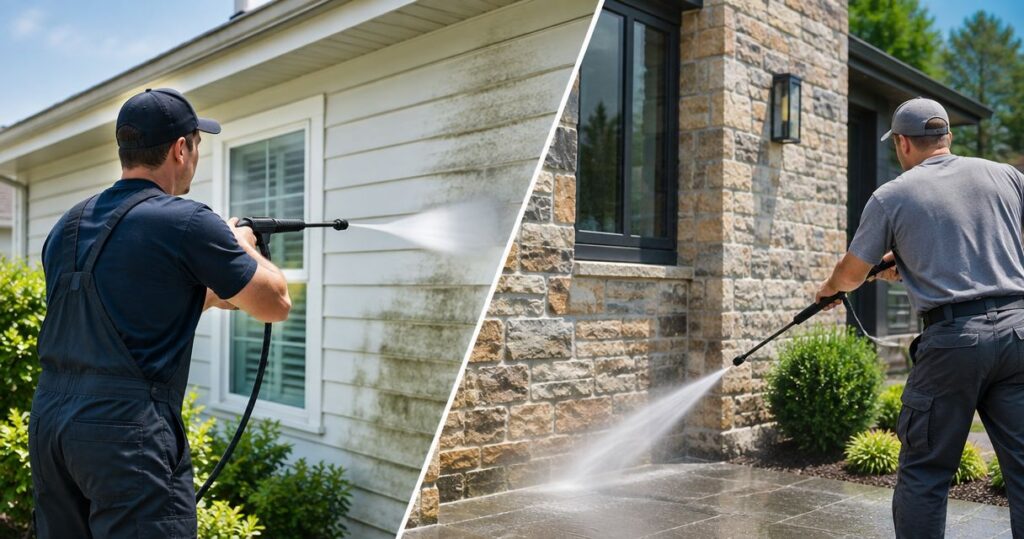 North Coast Exteriors vs Mode Pressure Washing: which wins in 2026