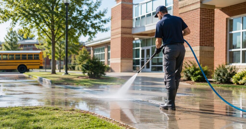 Commercial pressure washing for schools and school districts: complete 2026 guide