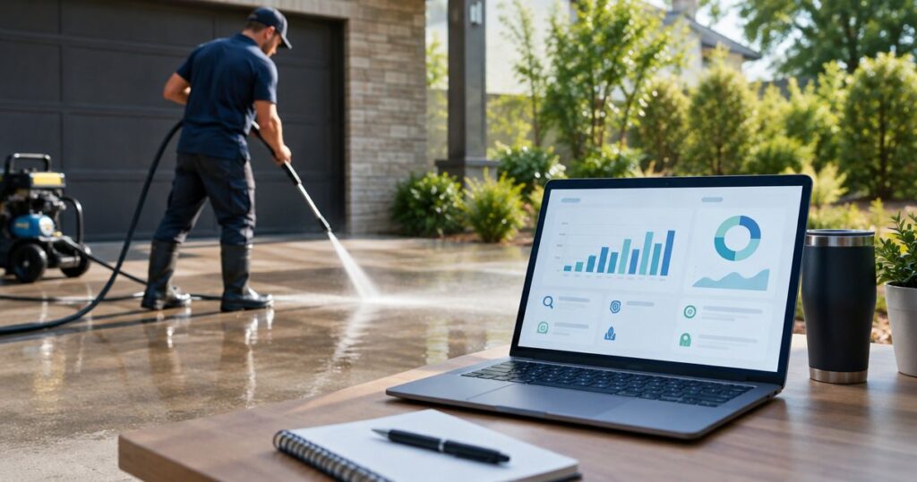 Pressure washing CPC benchmarks by keyword type 2026