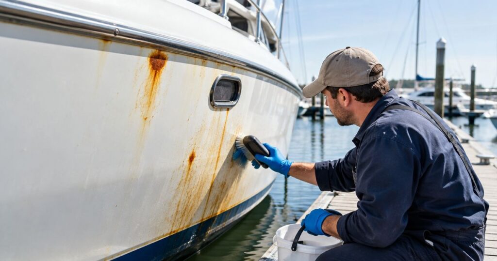 Rust stain removal for marinas and boat facilities: complete 2026 guide